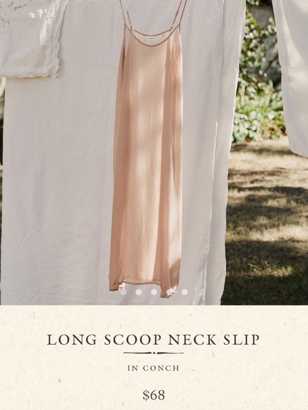 Doen Long Scoop Neck Slip
